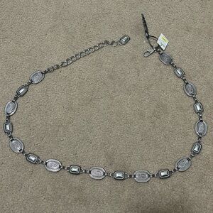 {NWT} Silver Belt, size M/L